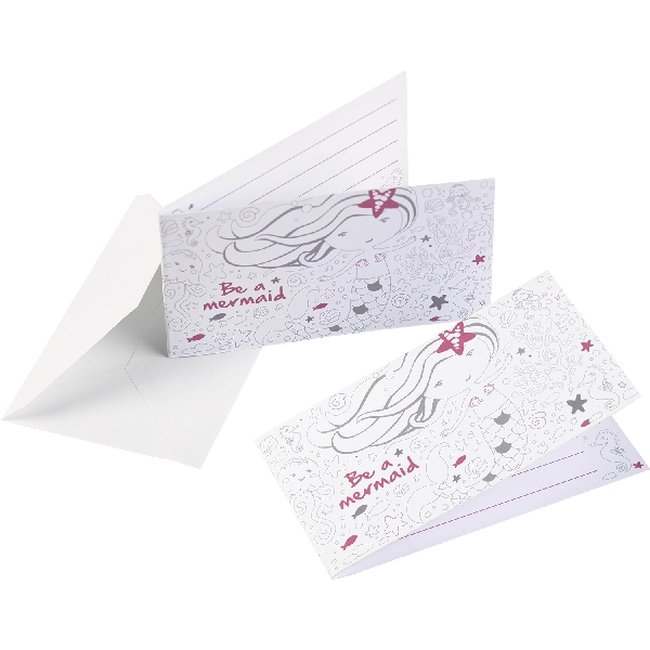 Invitaciones Be a Mermaid Stand-up Invitations 