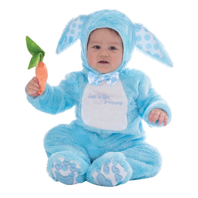 Disfraz Infantil Little Wabbit Azul - Talla 12-18 Meses