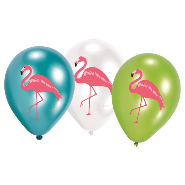 Globos de Latex 27,5cm 4 Colores Flamingo