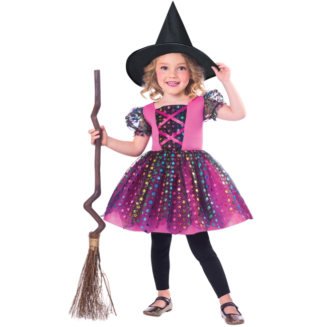 Disfraz Infantil Rainbow Witch - Talla 3-4 Añosdisct