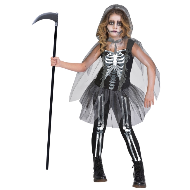 Disfraz Infantil Grim Skeleton Reaper - Talla 8-10 Años