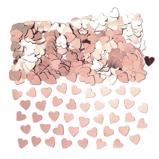 Confeti Hearts Rose Gold 14g 