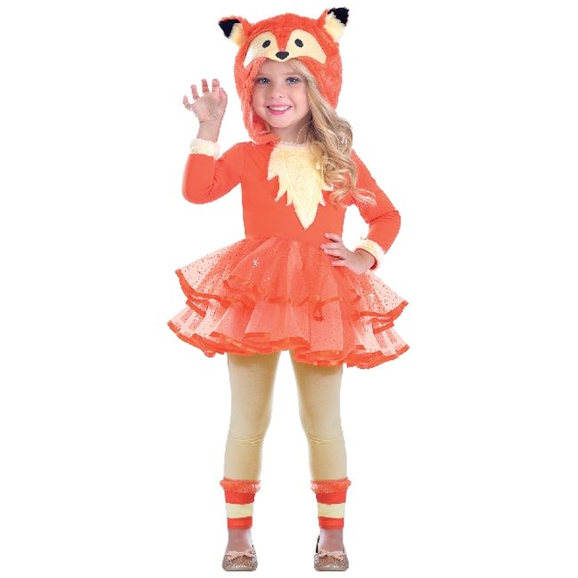Disfraz Infantil Fox Hooded Dress - Talla 3-4 Años
