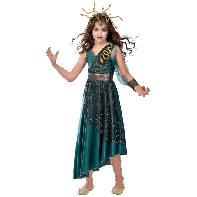 Disfraz Infantil Medusa - Talla 8-10 Años