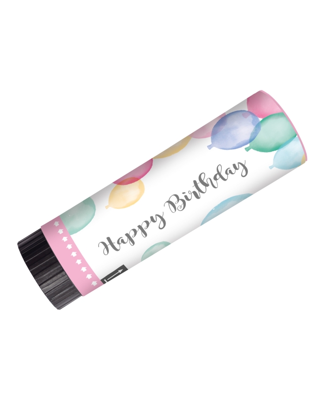 Party Popper Happy Bday Pastel 15cm