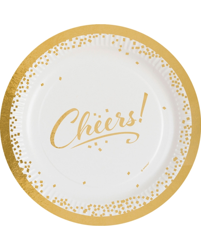 Platos 23cm Golden Wishes: Cheers