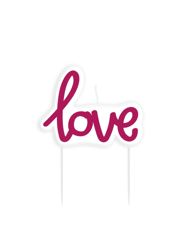 Vela Mini Forma Love 8,9cm