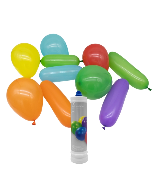 Globos Latex Formas Surtidas + Bomba