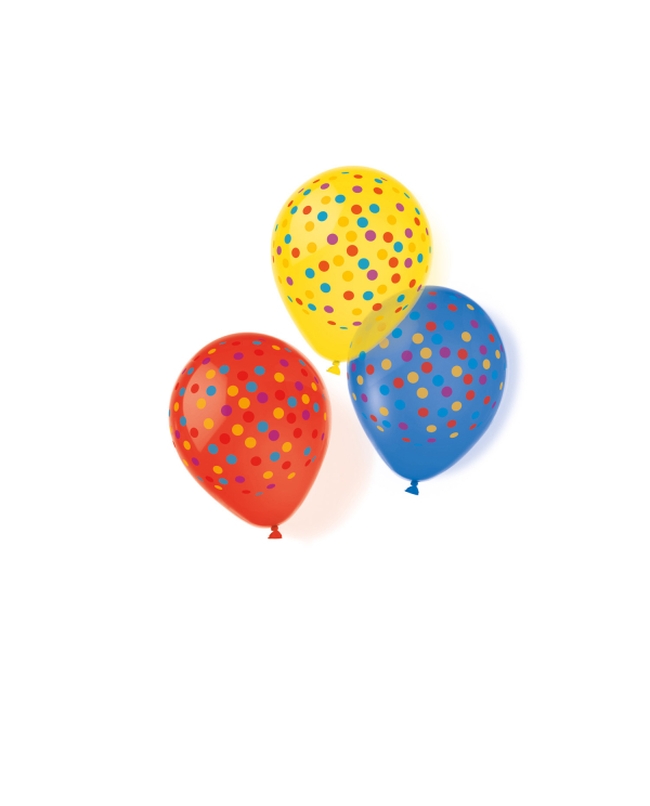 Globos Latex 27,5cm Confeti Surtido