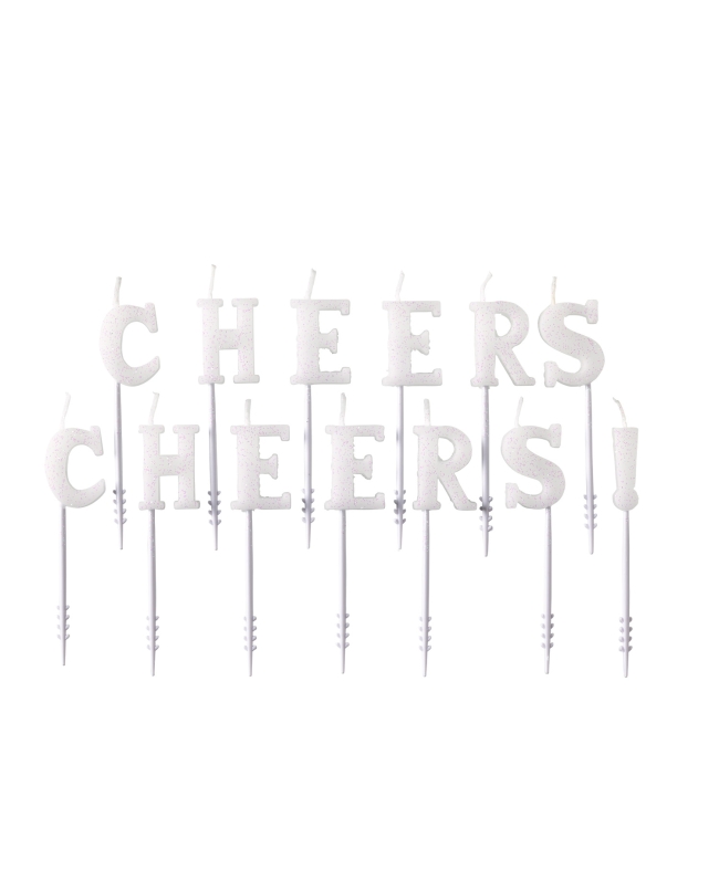 Velas Letras Cheers Cheers 7.5cm