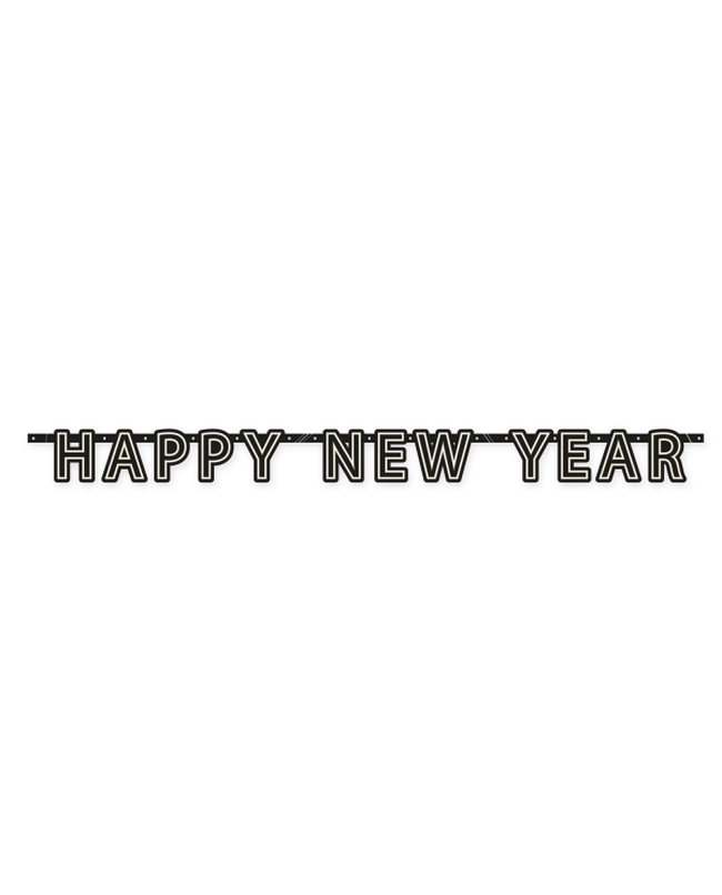 Banderin Letras Happy New Year Papel 180X13.2cm ***OFERTA DTO NO ACUMULABLE