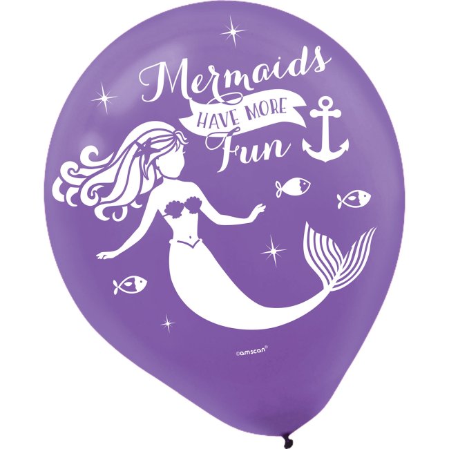 GLOBOS LATEX 11'' MERMAID WISHES