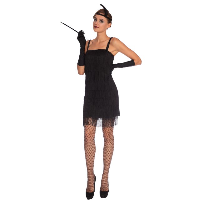 Disfraz Adulto Black Flapper Dress Talla 10-12