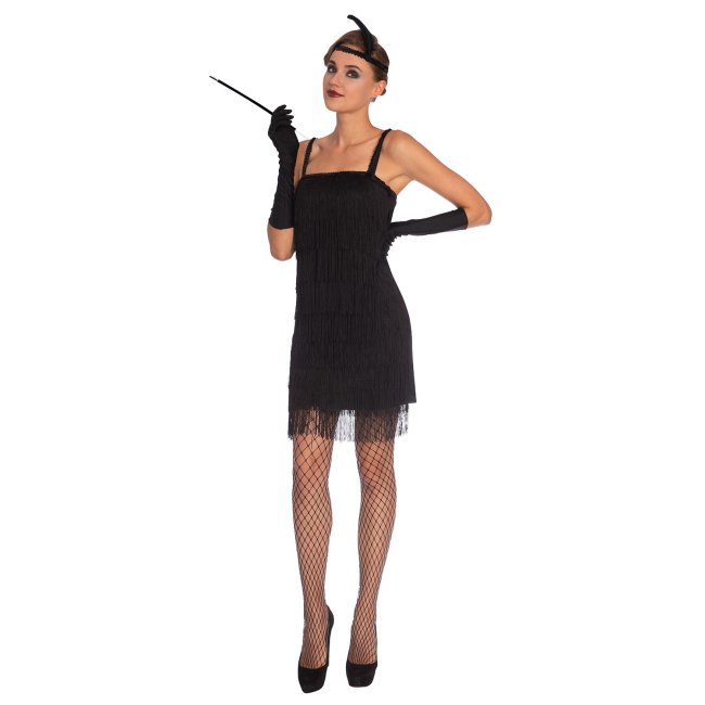 Disfraz Adulto Black Flapper Dress Talla 14-16