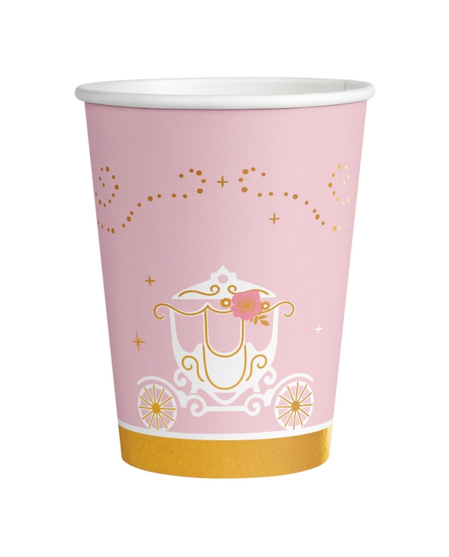 Vasos Papel 250ml Princesa Por Un Dia