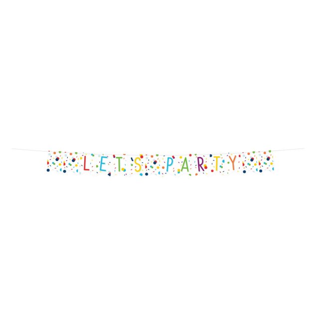 Banderin Confeti Bday 1,85Mx19cm