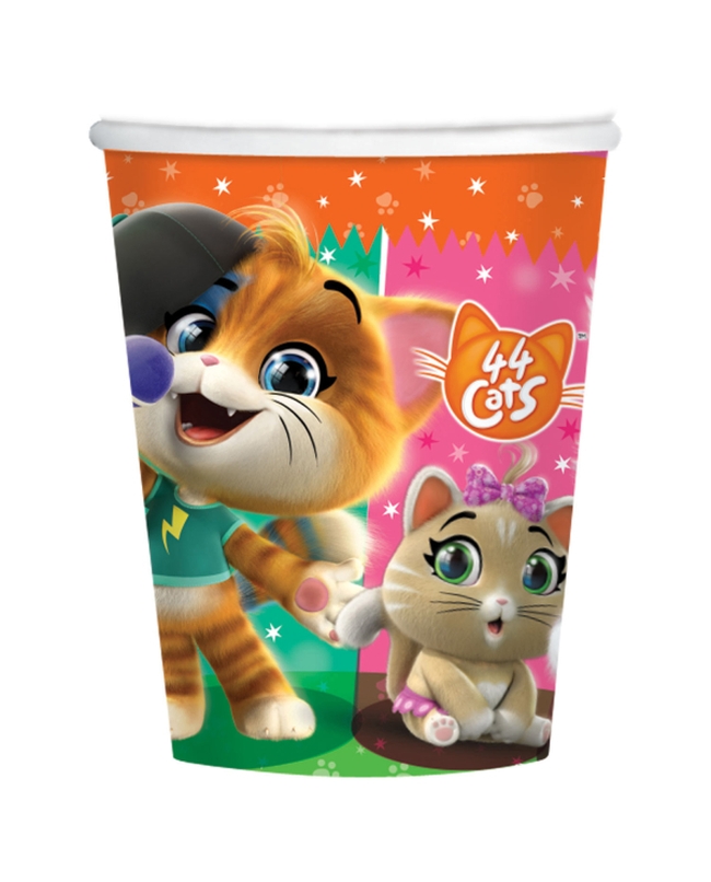 Vasos 250ml 44 Gatos ***OFERTA DTO NO ACUMULABLE