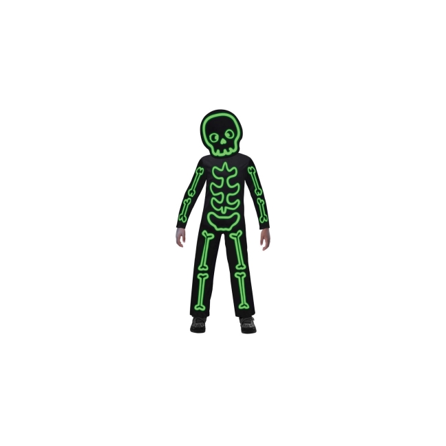 Disfraz Infantil Skeleton (brilla en la oscuridad) 4-6 Años