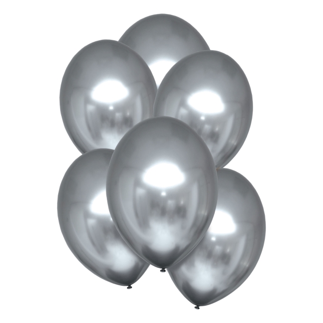 Globos Latex 28cm Satin Platinum