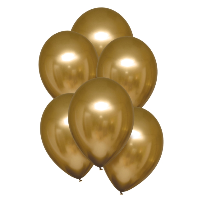 Globos Latex 28cm Satin Dorado