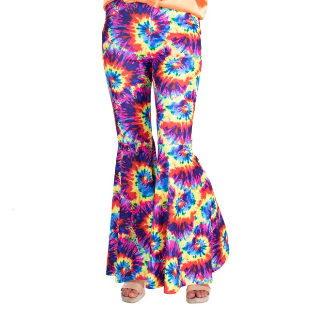 Disfraz Adulto Rainbow Tie Dye Flares Talla S 8-10