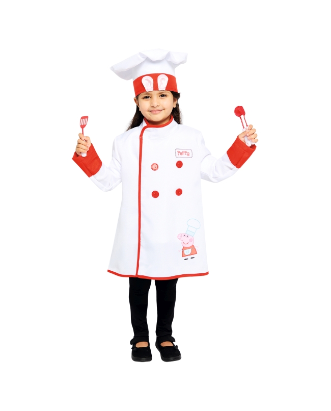Disfraz Peppa Chef Set Talla 3-4 Años Unisex