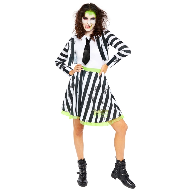 Disfraz Adulto W.B. Beetlejuice Mujer Talla XXL 44/46