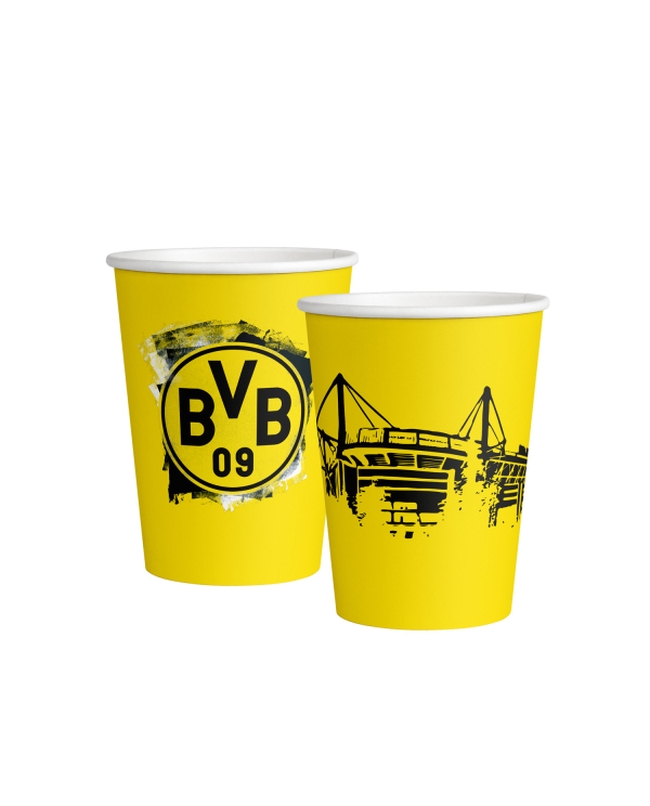 Vasos 250ml Papel Bvb Dortmund