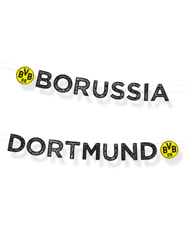 Banderin Letras Bvb Dortmund 180cm