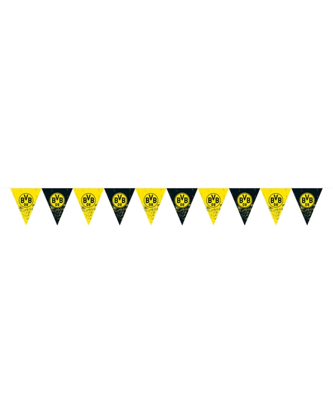 Banderin Triangulos Bvb Dortmund Plastic 400X19,5cm