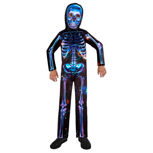 Disfraz Neon Skelton Niño 2-3 años Recicable Niño