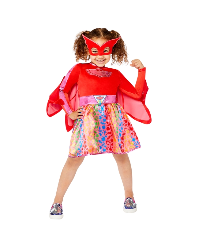 Disfraz Infantil Owlette Vestido Arcoiris Talla 3-4 Años