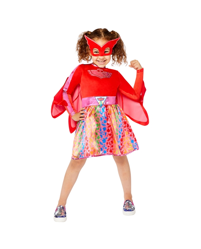 Disfraz Infantil Owlette Vestido Arcoiris Talla 4-6 Años