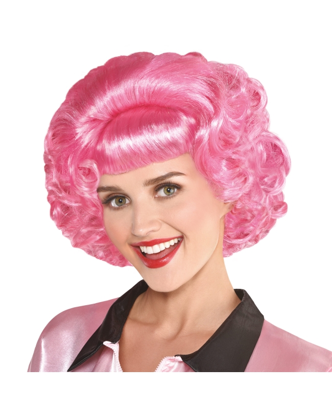 Disfraz Accesorio Grease Peluca Rosa Frenchy Talla Unica