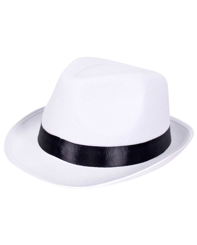 Disfraz Acc. Sombrero Ganster Blanco