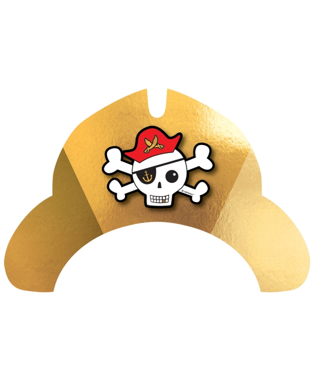 Gorro De Fiesta Piratas Mapa 