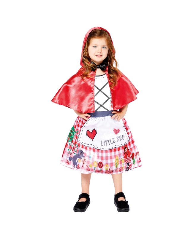 Disfraz Infantil Caperucita Roja Sostenible Talla 4-6 Años