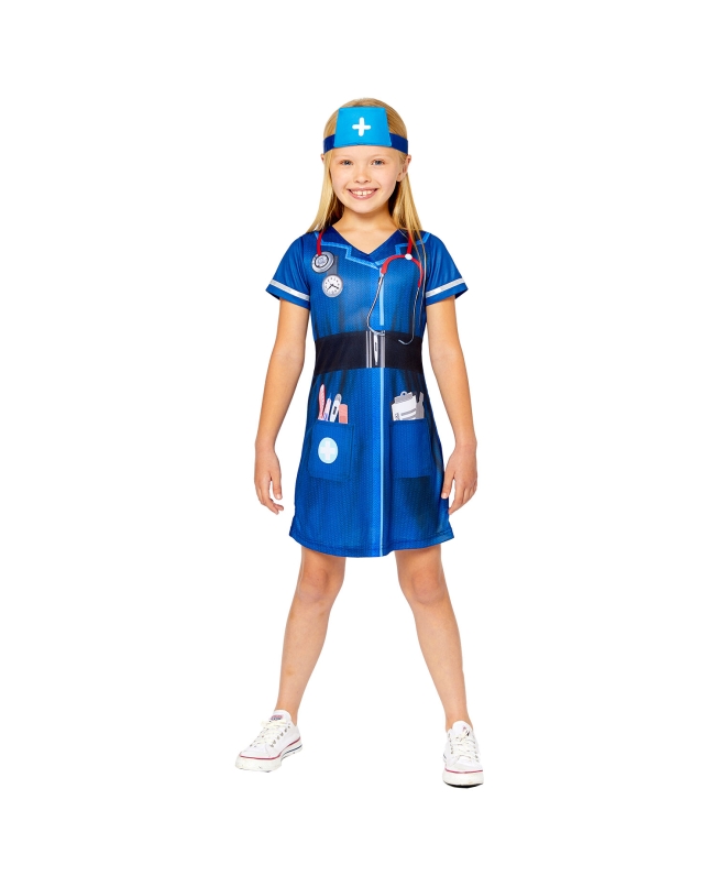 Disfraz Inf: Vestido Enfermera Eco Talla 3-4 Años