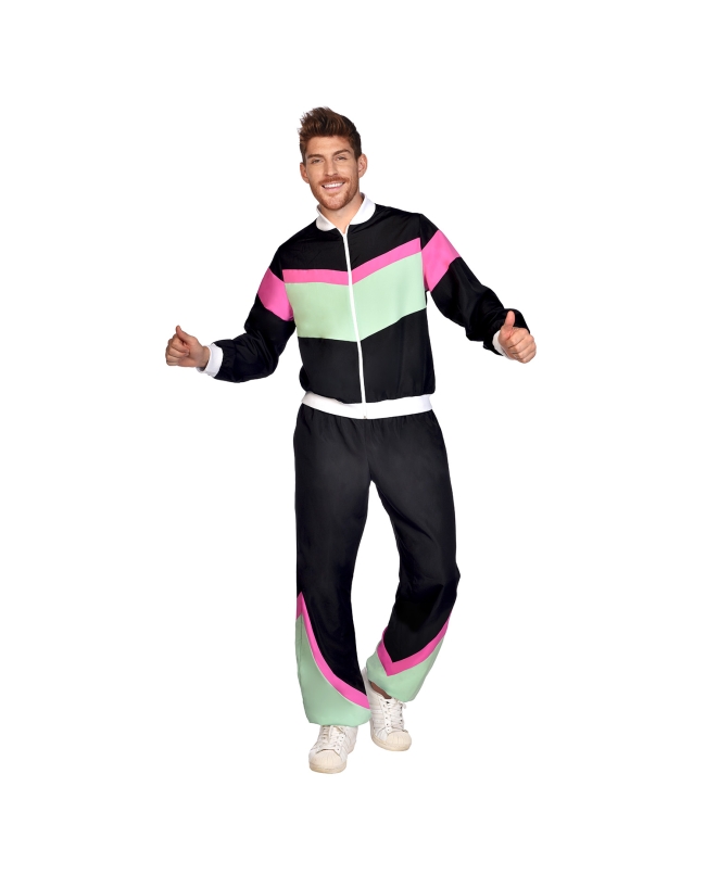 Disfraz Años 80 Chandal Negro Talla M