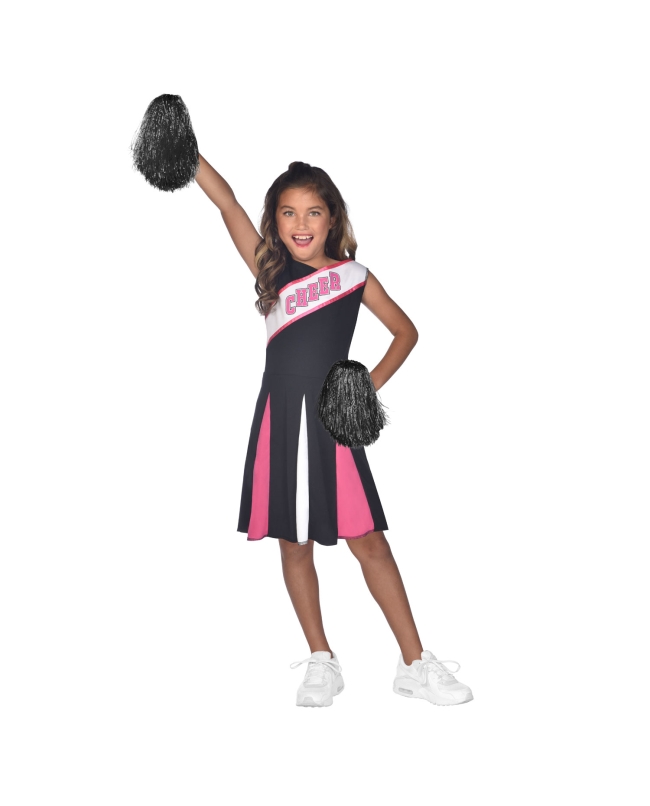 Disfraz Infantil Cheerleader Rosa Talla 12-14 Años
