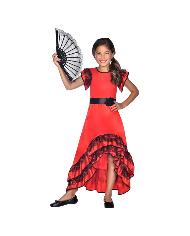 Disfraz Infantil Vestido Flamenca Talla 4-6 Años