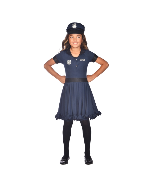 Disfraz Infantil Vestido Policia Talla 8-10 Años