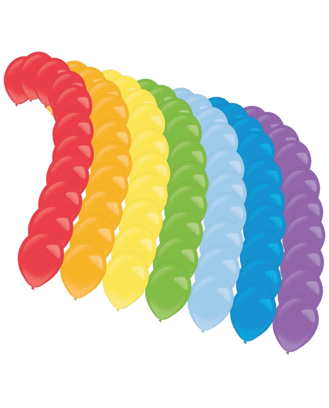 Decoracion Kit Arcoiris Con Globos Latex