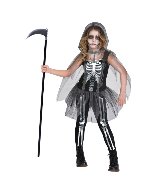 Disfraz Infantil Esqueleto Muerte Talla 6-8 Años