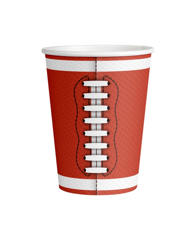 Vasos 500ml Papel Touchdown Rugby