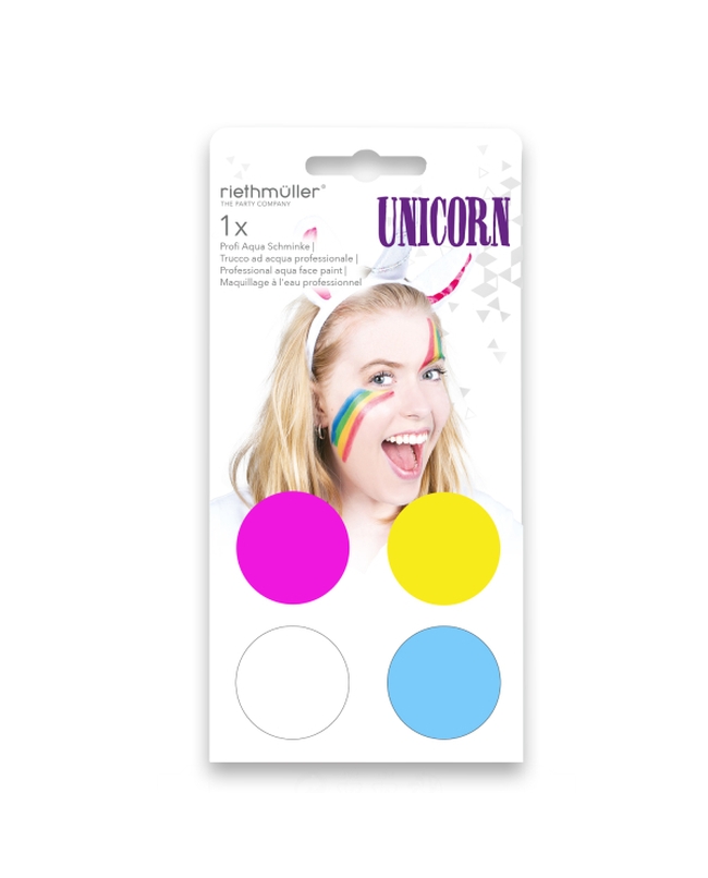 Maquillaje Al Agua Kit Unicornio 