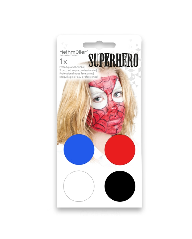 Maquillaje Al Agua Kit Super Heroe 