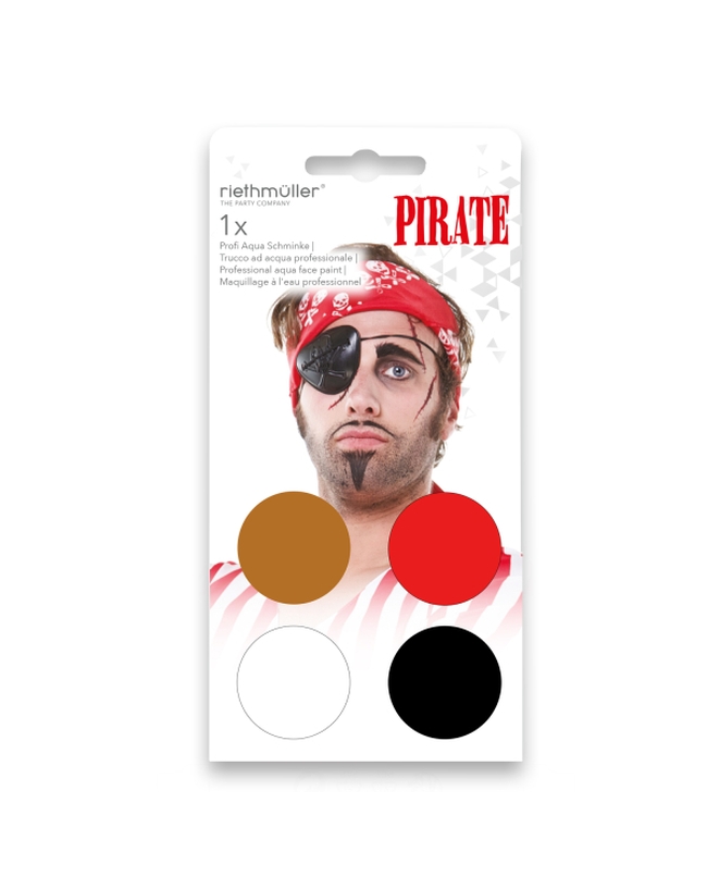 Maquillaje Al Agua Kit Pirata 