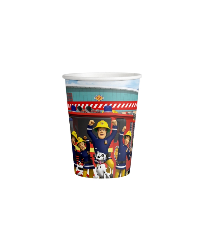 Vasos 250ml Papel Sam El Bombero