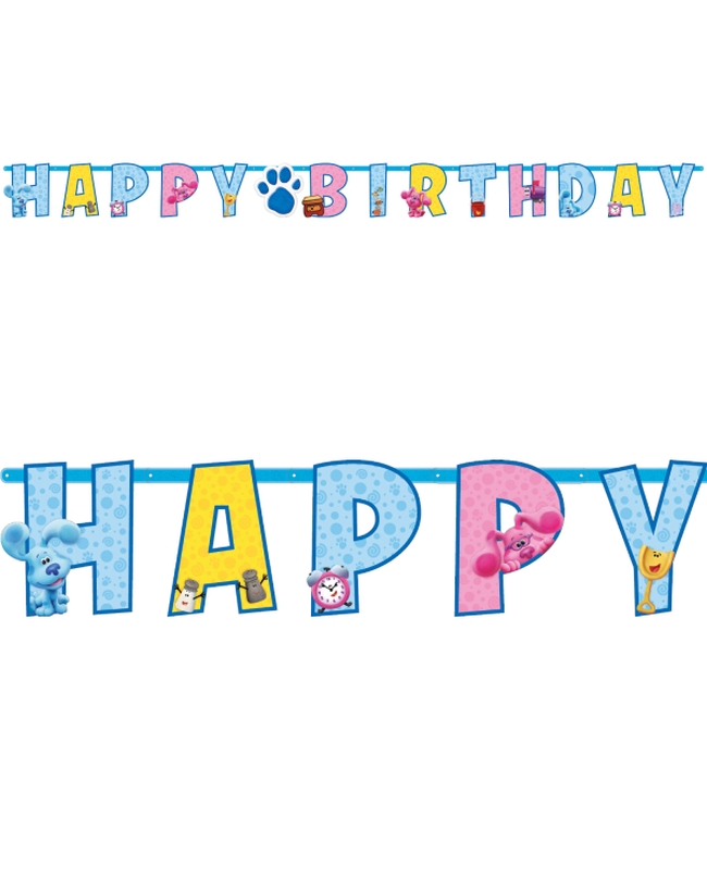 Banderin Letras H.Bday Blues Clues 180 X 15cm 